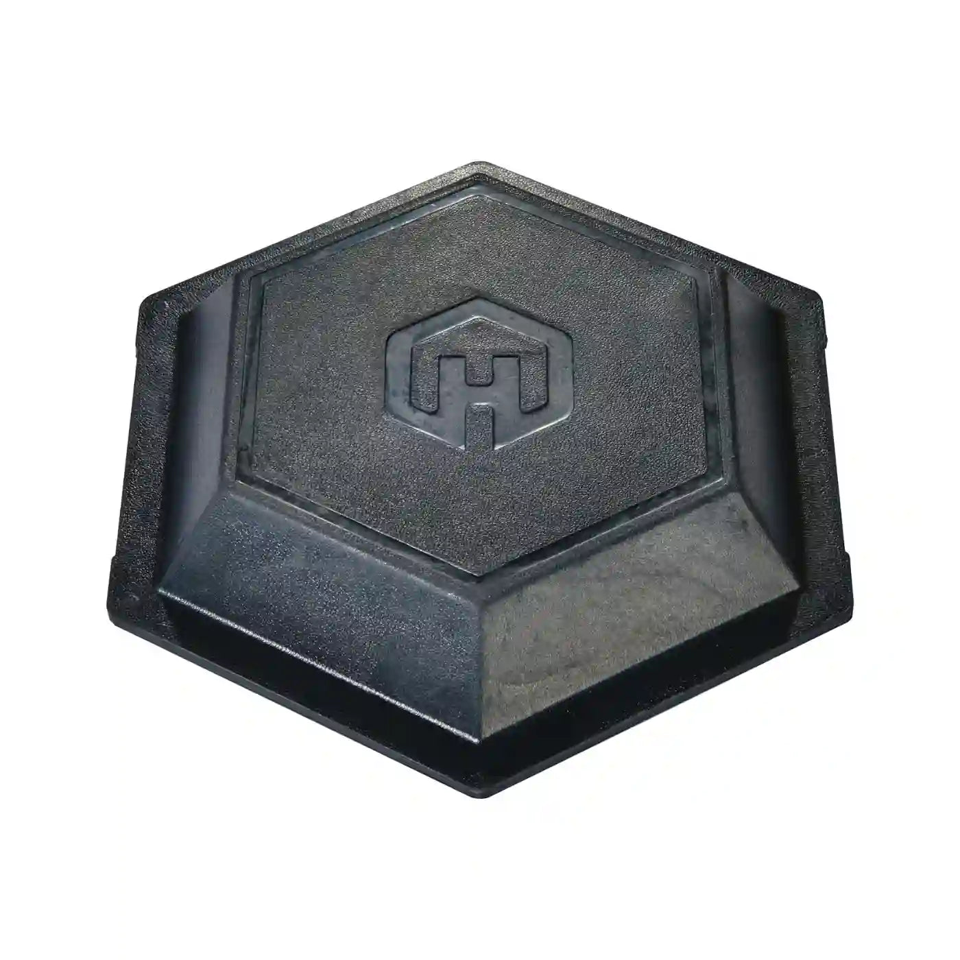 HAXE Slam Pad hexagon-shaped sledgehammer impact surface, angled view
